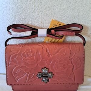 Patricia Nash Rose Embossed Crossbody Bag